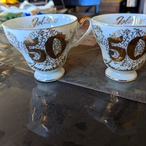 Vintage 50th anniversary tea cup
